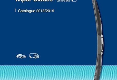 Wiper blade catalogue cover