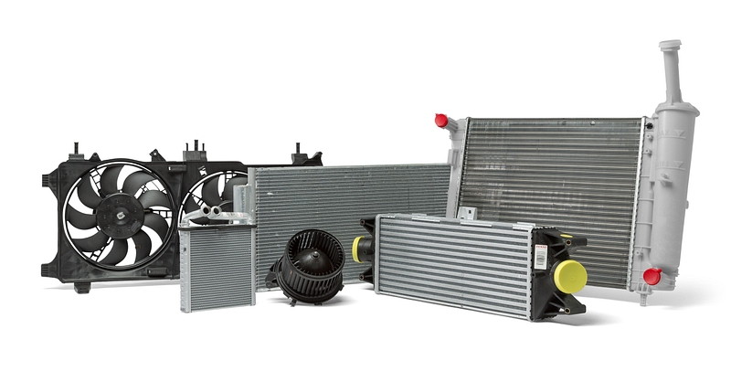 Group shot DENSO Engine Cooling parts