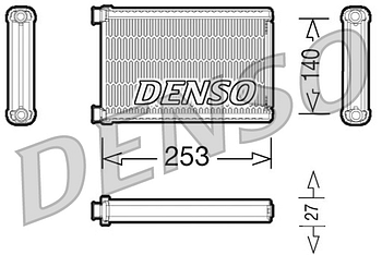 Interior Heating DRR01001 Genuine OE Part DENSO Heater Core Element 