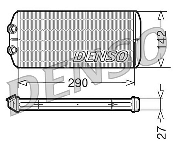 Denso DRR02004 Interior Heating Heat Exchanger 