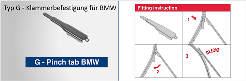 4 Pinch Tab BMW