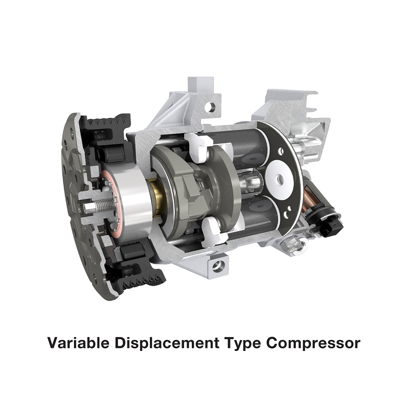 Variable displacement on sale ac compressor