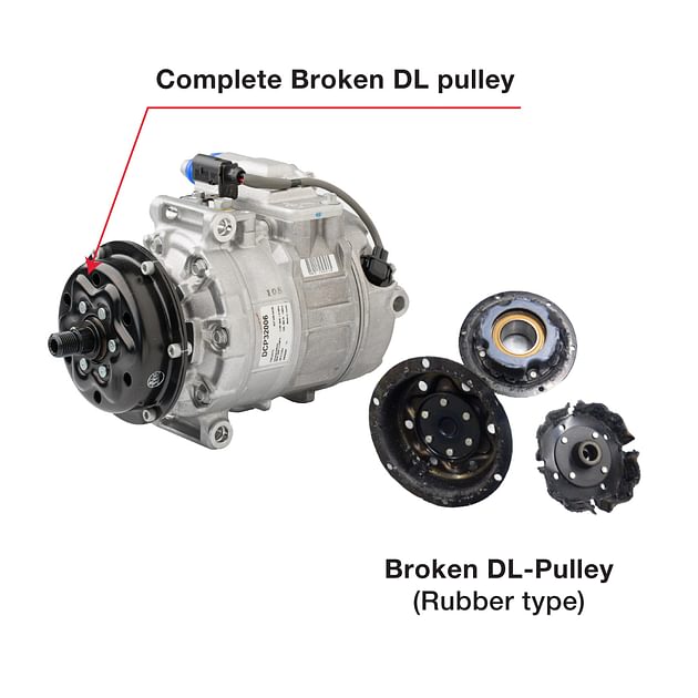 Watch out for damper limiter pulley failure DENSO