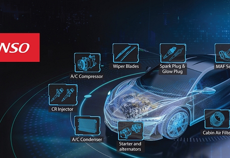 Denso image car and icons 1333x616px