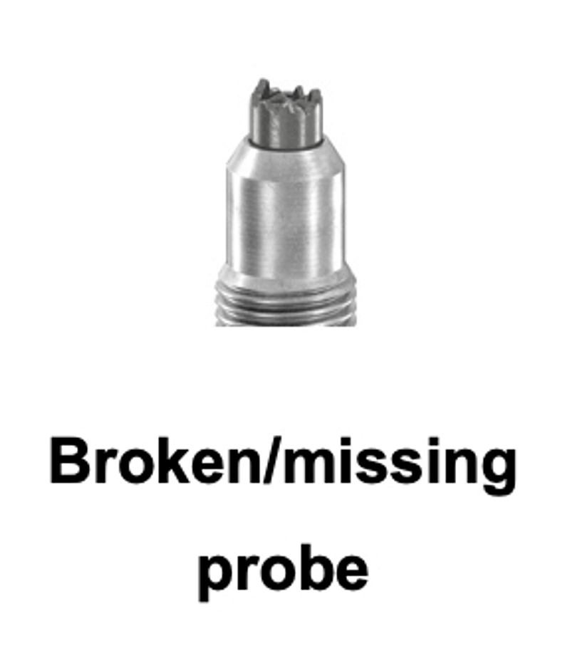 Broken probe