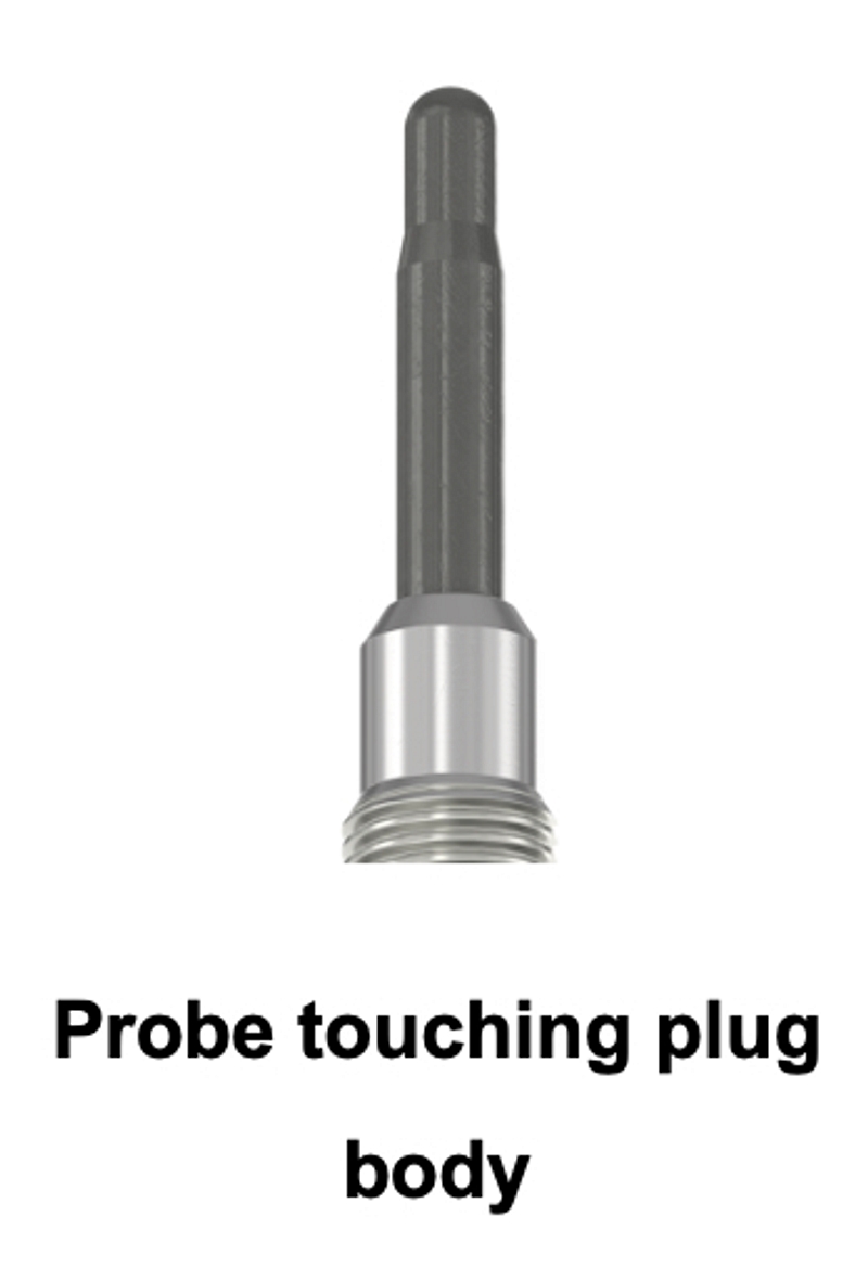 Probe touching plug body