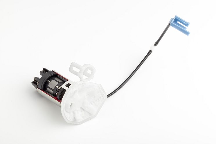 Overall fuel pump image cutaway showing suction pump model DFP 0100